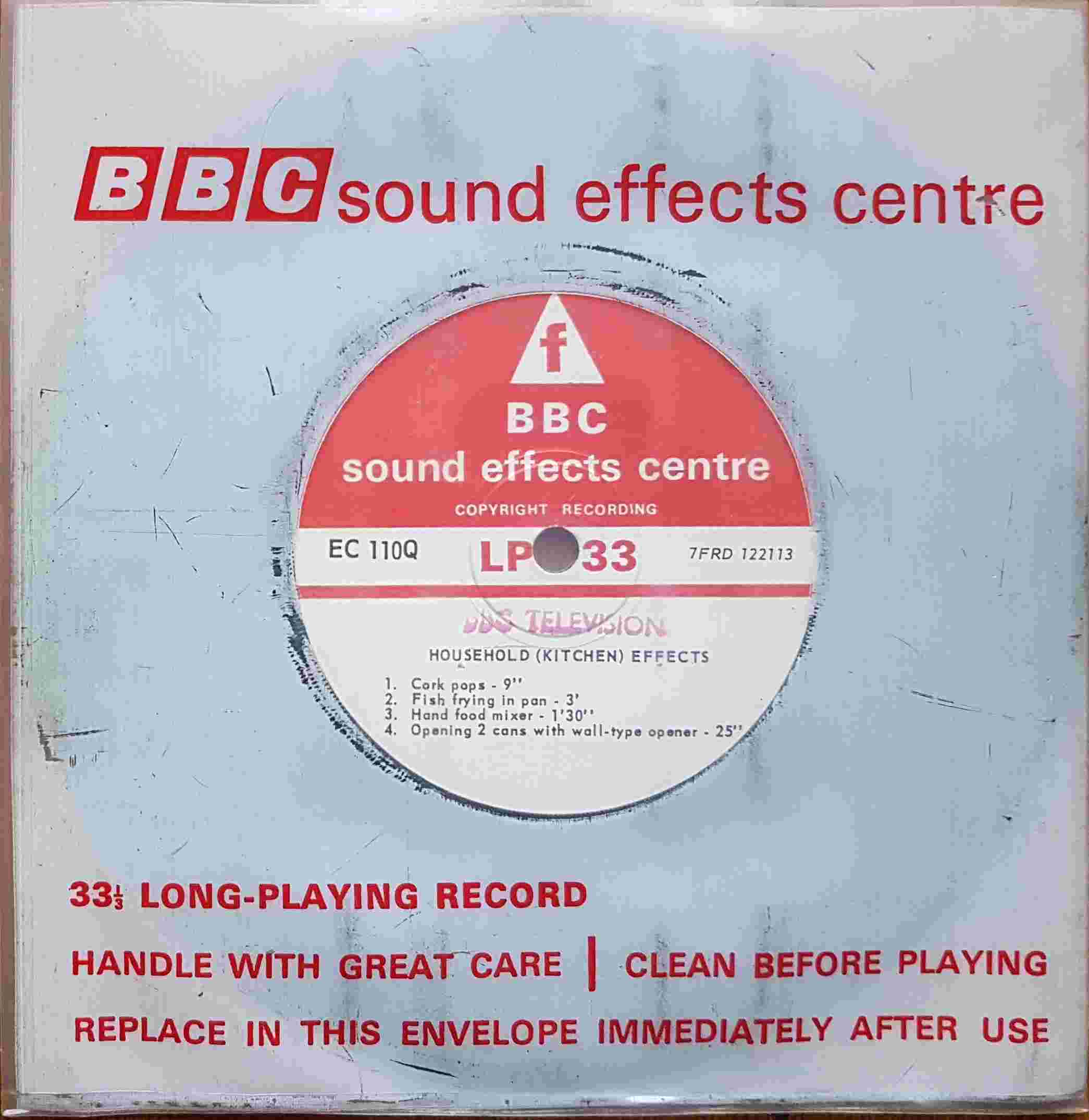 Picture of EC 110Q Household (Kitchen) effects by artist Not registered from the BBC records and Tapes library